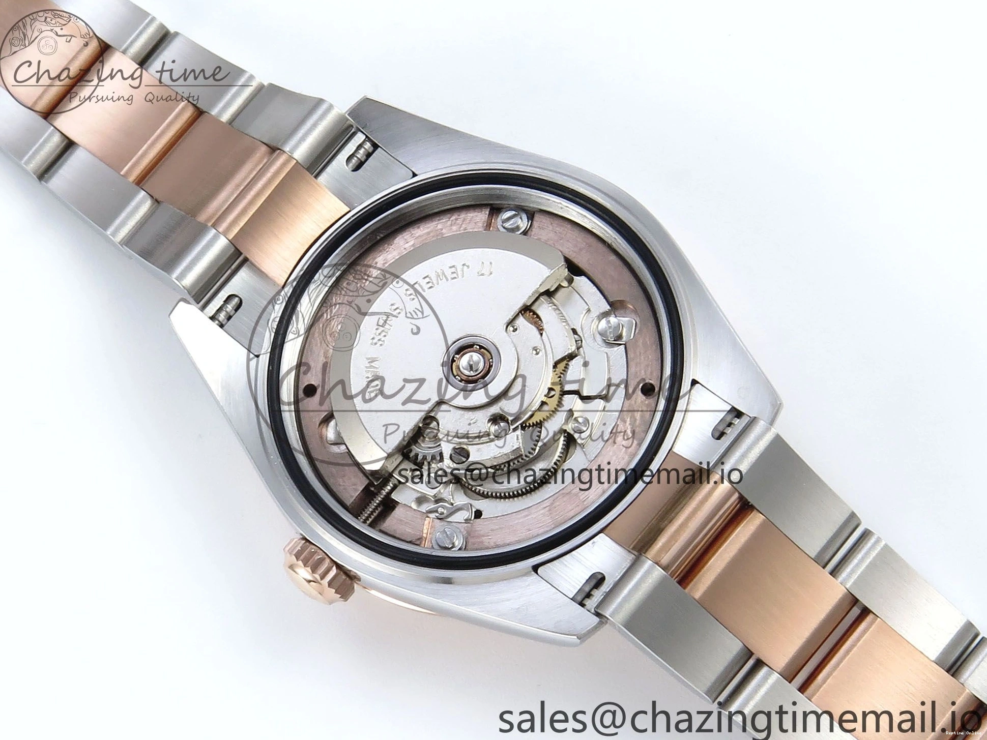 0117 Packable DateJust 31 278271 ARF 1:1 Best Edition 904L Steel RG Roman Dial on SS RG Oyster Bracelet ETA 524